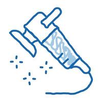 ícone de doodle de dispositivo de limpeza ilustração desenhada à mão vetor