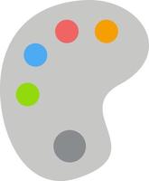 modelo de banner de ícone de vetor de ícone de cor lisa de pintura de educação