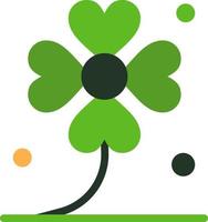 trevo quatro irlanda irlandesa sorte ícone de vetor de ícone de cor plana modelo de banner