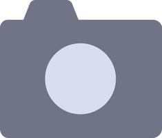 modelo de banner de ícone de vetor de ícone de cor plana básico de foto de imagem de câmera