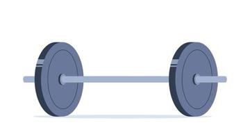 barra para levantamento de peso, musculação, powerlifting. ilustração vetorial. vetor