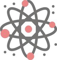 física reage modelo de banner de ícone de vetor de ícone de cor plana de ciência