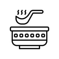 ícone de sopa para seu site, celular, apresentação e design de logotipo. vetor