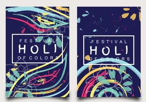 Holi Festival de Design de Cartazes de Cores