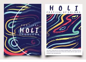 Holi Festival de Design de Cartazes de Cores