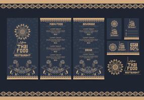 Thai Menu Template Vector Vol 2