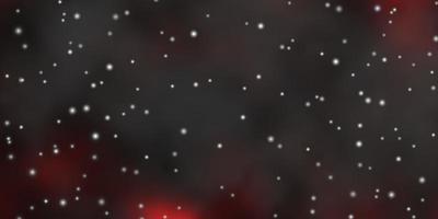 fundo vector vermelho escuro com estrelas coloridas.