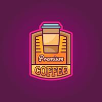 Logotipo Premium do Café vetor