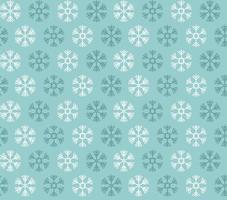 padrão sem emenda com flocos de neve de natal azuis e brancos sobre fundo azul vetor