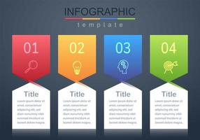 infográfico moderno modelo de banner corporativo e de negócios vetor