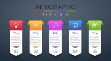 infográfico moderno modelo de banner corporativo e de negócios vetor