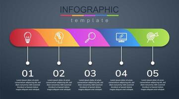 infográfico moderno modelo de banner corporativo e de negócios vetor