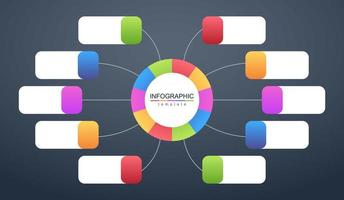 infográfico moderno modelo de banner corporativo e de negócios vetor