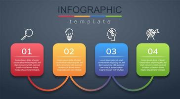 infográfico moderno modelo de banner corporativo e de negócios vetor