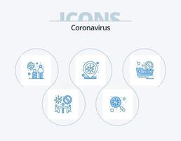 design de ícones do pacote de ícones azuis de coronavírus 5. cruzeiro. local de infecção cobiçoso. infecção. coronavírus. vírus vetor