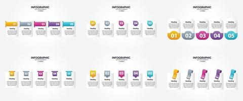 este conjunto de infográficos vetoriais é perfeito para anunciar em um folheto. folheto. ou revista. vetor