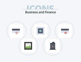 financiar ícone plano pack 5 design de ícone. pagamentos. finança. finança. seguro. finança vetor