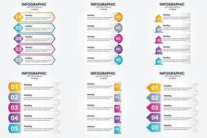 este conjunto de infográficos vetoriais é perfeito para anunciar em um folheto. folheto. ou revista. vetor