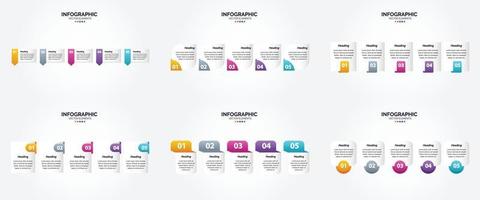 esses infográficos de ilustração vetorial são ideais para publicidade em um folheto. folheto. ou revista. vetor