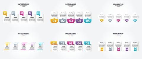 este conjunto de infográficos vetoriais é ideal para publicidade em um folheto. folheto. ou revista. vetor