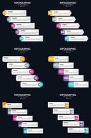 adicione um toque profissional à sua apresentação de negócios com infográficos vetoriais vetor