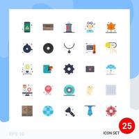 25 ícones criativos, sinais modernos e símbolos de medalha, carteira, prêmio, salão de prêmios, elementos editáveis de design vetorial vetor