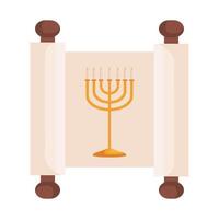 lustre hanukkah dourado com remendo vetor