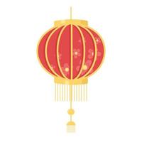 feliz ano novo 2021 chinês, decoração de lanterna tradicional vetor