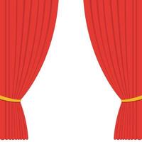 ilustração de desenho vetorial de cortina de teatro