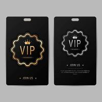vip festa premium convite cartões cartazes folhetos. conjunto de modelo de design preto, prata e ouro. vetor