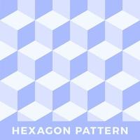 hexágono padrão de vetor cubo abstrato sem emenda
