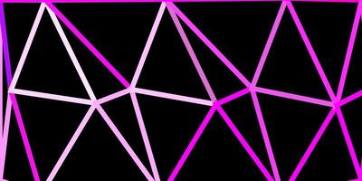 modelo de triângulo poli de vetor rosa claro e roxo.