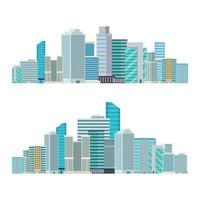 edifícios da cidade de arranha-céu vector design ilustração isolada no fundo branco