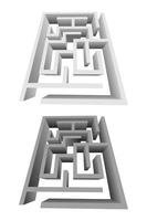 ilustração de desenho vetorial labirinto isolada no fundo branco vetor