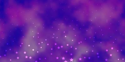 fundo vector roxo escuro com estrelas pequenas e grandes.