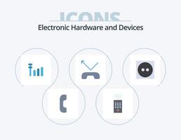 design de ícone do pacote de ícones planos de dispositivos 5. . ligar. soquete vetor