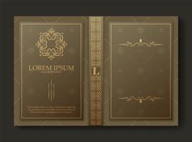 design de capa de livro ornamental premium