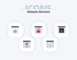 design de ícones do pacote de ícones planos do elemento do site 5. senha. trancar. avatar. interface. pessoas vetor