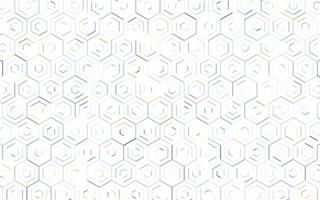 fundo de banner hexágono 3d branco criativo vetor