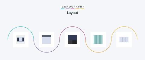 pacote de ícones de layout plano 5, incluindo . minimizar. vetor