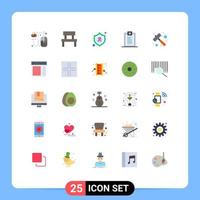 25 ícones criativos, sinais e símbolos modernos de desenvolvimento, confirmação, câncer, confirmação, elementos de design de vetores editáveis