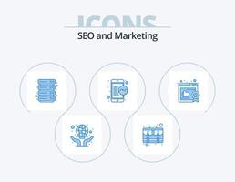 design de ícones do seo blue icon pack 5. Curti. dados on-line. Forma de pagamento. seo. marketing vetor