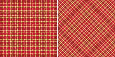 tecido xadrez sem costura. têxtil padrão de textura. vetor de verificação de fundo tartan.