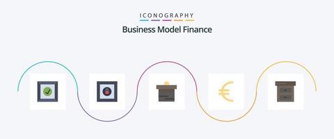 pacote de ícones de 5 planos de finanças, incluindo . finança. finança. o negócio. finança vetor