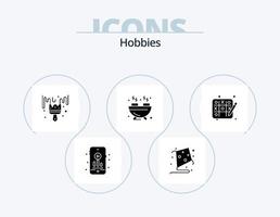 design de ícones do pacote de ícones de glifo de hobbies 5. . passatempo. hobbies. hobbies. hobbies vetor