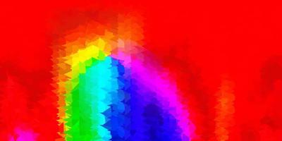 layout de polígono gradiente de vetor multicolorido escuro.