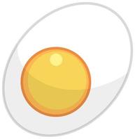 ovo simples em fundo branco vetor
