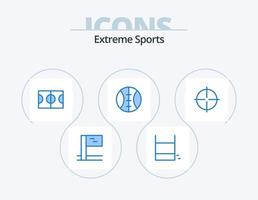 ícone do esporte azul pack 5 design de ícone. . . esporte. esporte. academia vetor