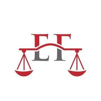 design de logotipo de escritório de advocacia letra ef para advogado, justiça, advogado, jurídico, serviço de advogado, escritório de advocacia, escala, escritório de advocacia, advogado de negócios corporativos vetor