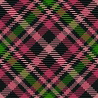 fundo do vetor de tecido. padrão têxtil tartan. verifique a textura perfeita xadrez.